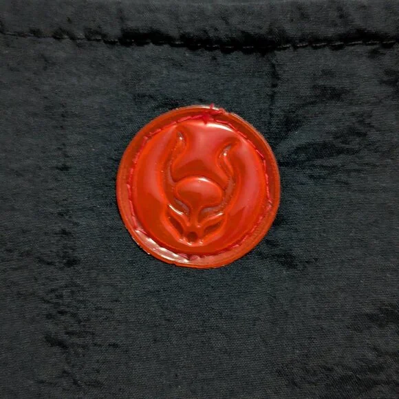 Vintage Cyberdog Loin Cloth Panel Skirt Red Circuitry Black Medium - Picture 6 of 8